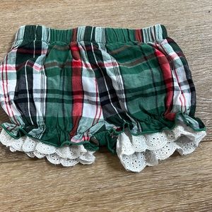 Holiday plaid shorts